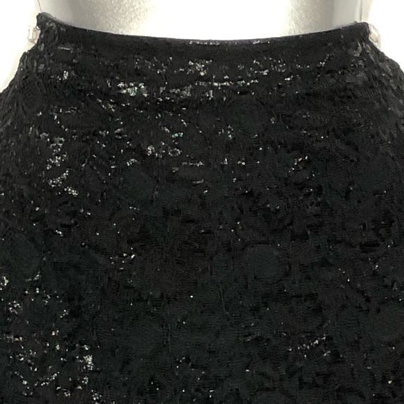 H&M black lace with metallic thread mini - Picture 2 of 8